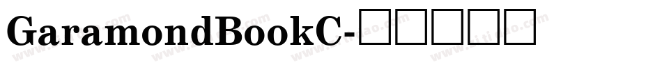 GaramondBookC字体转换