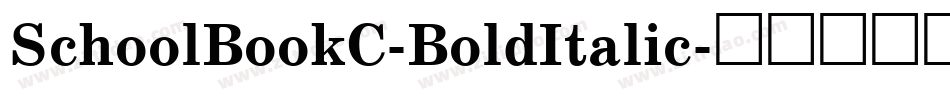 SchoolBookC-BoldItalic字体转换
