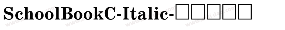 SchoolBookC-Italic字体转换
