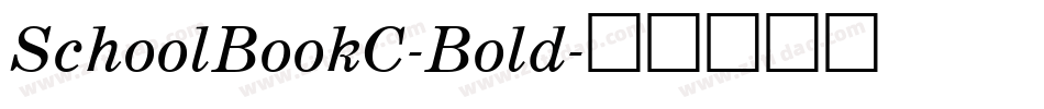 SchoolBookC-Bold字体转换