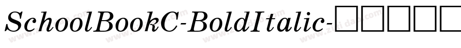 SchoolBookC-BoldItalic字体转换