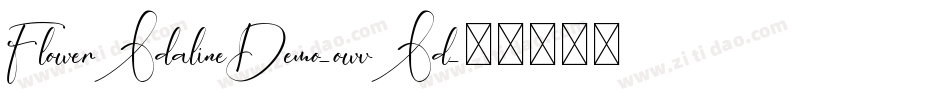 FlowerAdalineDemo-owvAd字体转换