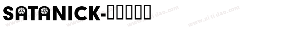 SATANICK字体转换