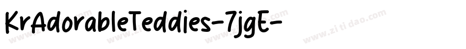 KrAdorableTeddies-7jgE字体转换