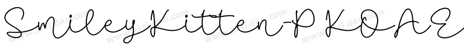 SmileyKitten-PKOAE字体转换