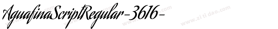 AguafinaScriptRegular-3616字体转换