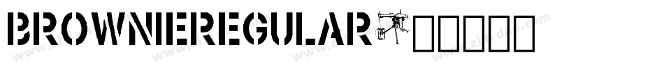 BROWNIEregular字体转换