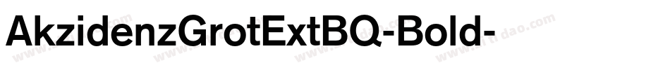 AkzidenzGrotExtBQ-Bold字体转换