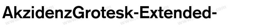 AkzidenzGrotesk-Extended字体转换