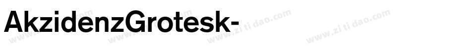 AkzidenzGrotesk字体转换
