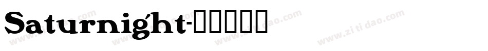 Saturnight字体转换