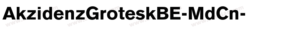 AkzidenzGroteskBE-MdCn字体转换