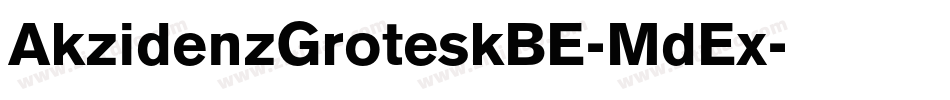 AkzidenzGroteskBE-MdEx字体转换