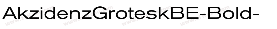 AkzidenzGroteskBE-Bold字体转换
