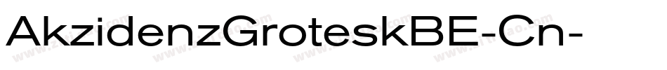 AkzidenzGroteskBE-Cn字体转换