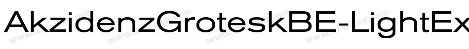 AkzidenzGroteskBE-LightEx字体转换