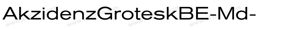 AkzidenzGroteskBE-Md字体转换