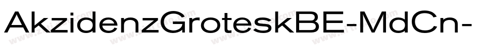 AkzidenzGroteskBE-MdCn字体转换