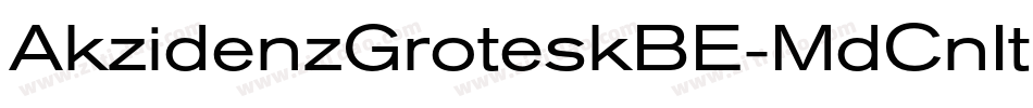 AkzidenzGroteskBE-MdCnIt字体转换