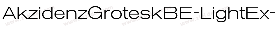 AkzidenzGroteskBE-LightEx字体转换