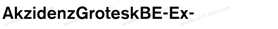 AkzidenzGroteskBE-Ex字体转换