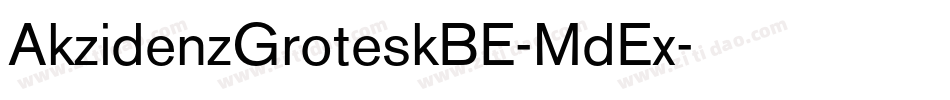 AkzidenzGroteskBE-MdEx字体转换