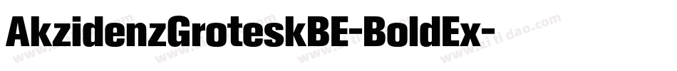 AkzidenzGroteskBE-BoldEx字体转换