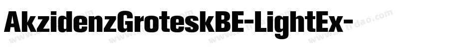 AkzidenzGroteskBE-LightEx字体转换