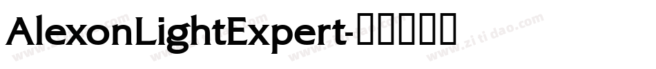 AlexonLightExpert字体转换