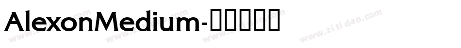 AlexonMedium字体转换