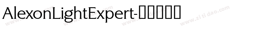 AlexonLightExpert字体转换