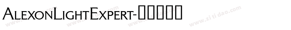 AlexonLightExpert字体转换