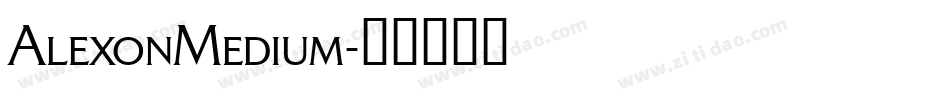 AlexonMedium字体转换