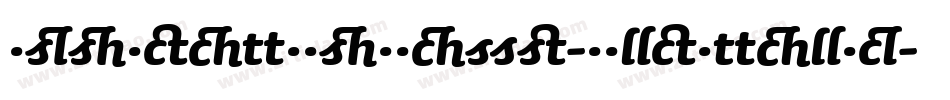 AgendatypeSwash-BoldItalic字体转换