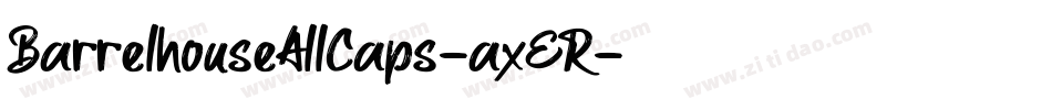 BarrelhouseAllCaps-axER字体转换