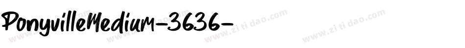 PonyvilleMedium-3636字体转换