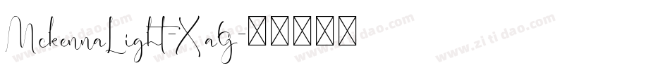 MckennaLight-Xa6j字体转换