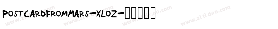 PostcardFromMars-XLoZ字体转换