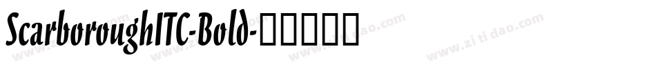 ScarboroughITC-Bold字体转换
