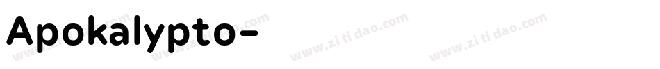 Apokalypto字体转换