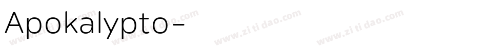 Apokalypto字体转换