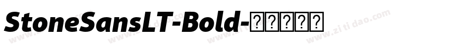StoneSansLT-Bold字体转换