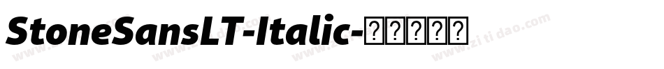 StoneSansLT-Italic字体转换