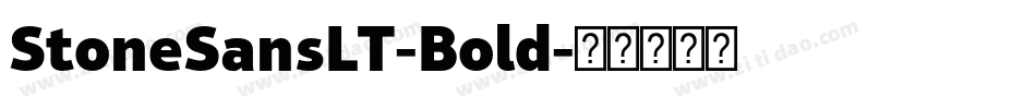 StoneSansLT-Bold字体转换