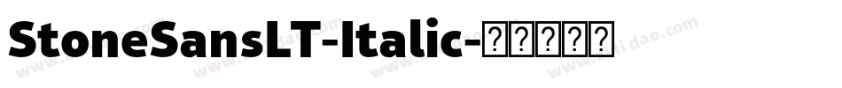 StoneSansLT-Italic字体转换