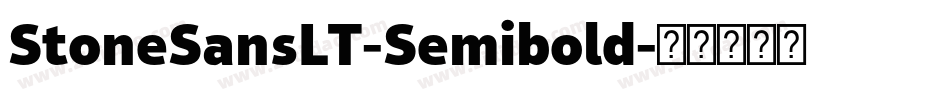 StoneSansLT-Semibold字体转换