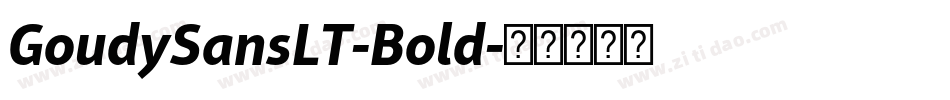GoudySansLT-Bold字体转换