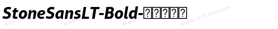 StoneSansLT-Bold字体转换