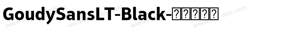 GoudySansLT-Black字体转换