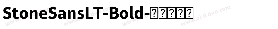 StoneSansLT-Bold字体转换